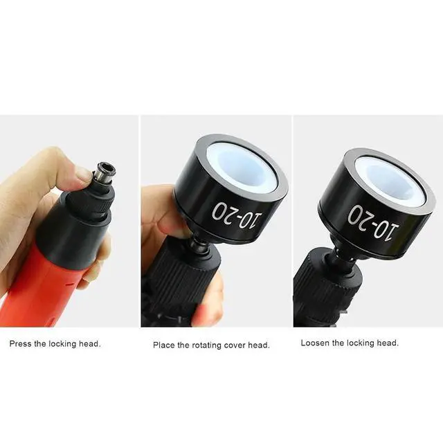 Alt view image 2 of 7 - Easier Capping with Rubber Pad, Metal and Rubber Electric Capping Machine Bit for 10-20mm Bottle Covers, Simple to Install