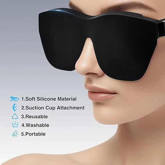Alt view image 2 of 7 - AR Glasses Full Light Blocker, Universal Soft Silicone Lens Shade Blocks Ambient Light, with Foldable Lightweight Design, for Air 3S 2S One Pro Air2