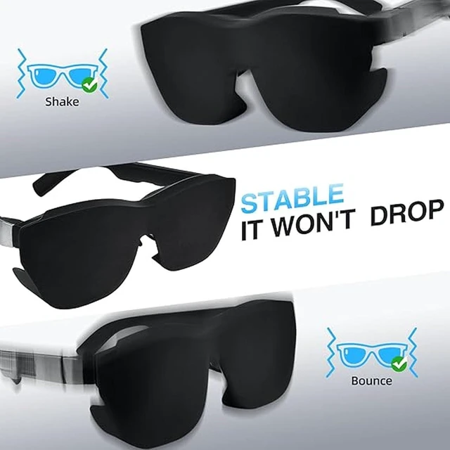 Alt view image 4 of 7 - AR Glasses Full Light Blocker, Universal Soft Silicone Lens Shade Blocks Ambient Light, with Foldable Lightweight Design, for Air 3S 2S One Pro Air2