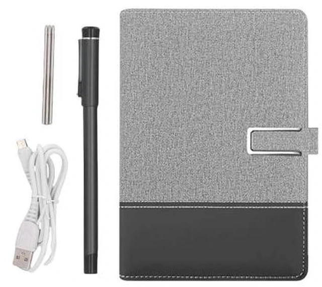 Main image of 3 in1 Digital Smart Pen, Smartpen Notebook Set, Real Time Sync for Digitizing, Bluetooth 5.0 Paper Smart Writing Set, Convert to Text, OCR Technology, for iOS for Android (Grey Black