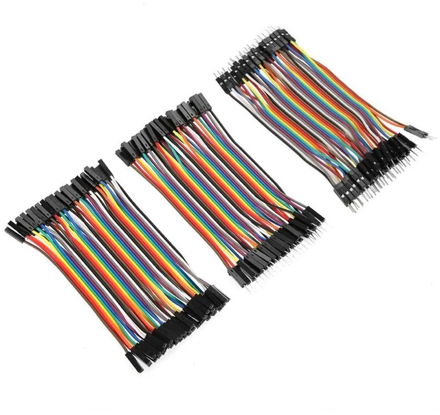 Main image of 3PCS Jumper Wires Kit,10cm Multicolored 40pin Male to Female Male to Male Female to Female Colorful Jumper Wires Kit for Breadboard