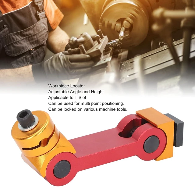 Alt view image 2 of 7 - Adjustable CNC Work Stop Locator with Convenient Adjusting, Accurate Positioning, and Cemented Carbide Material for Mill Machine Workpiece T Slot