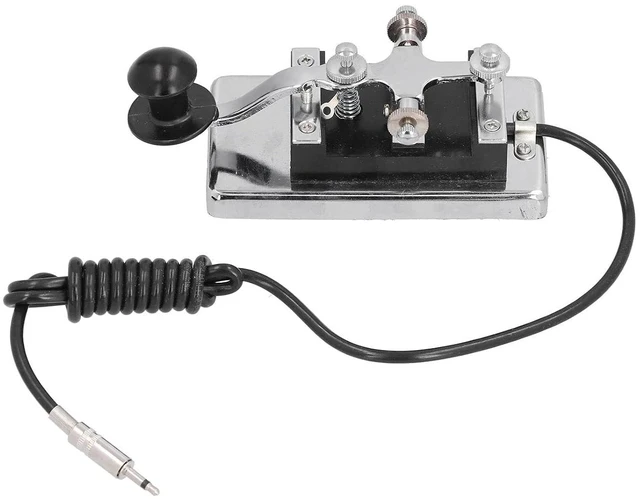 Main image of Morse CW Telegraph, Professional Morse CW Telegraph Straight Key, Stainless Steel CW Telegraph, Morse Communication,HYK4,