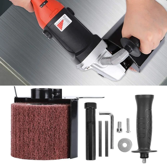 Alt view image 4 of 7 - Burnishing Polishing Machine and Attachment for Angle Grinder, Angle Grinder Accessories Polishing Wheel Drawing Machine