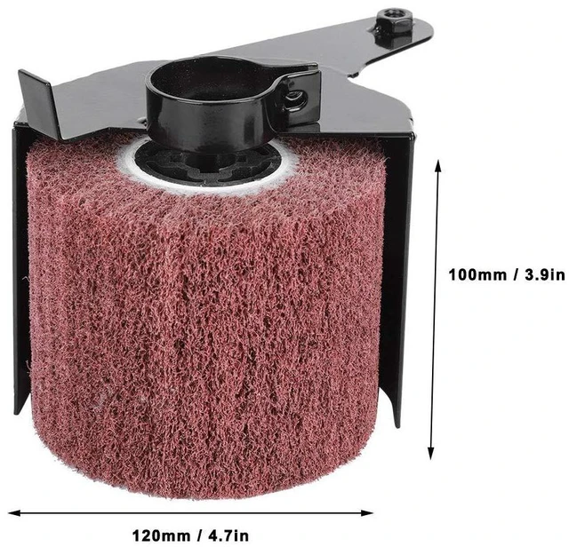 Alt view image 7 of 7 - Burnishing Polishing Machine and Attachment for Angle Grinder, Angle Grinder Accessories Polishing Wheel Drawing Machine