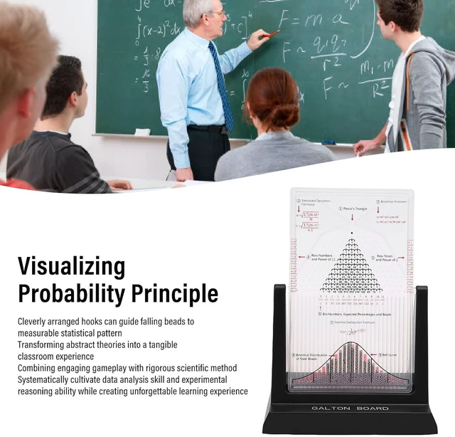 Alt view image 2 of 7 - Probability Demonstrator, Normal Distribution Model Physics Teaching Aid with Physical Experiment Model, for Classroom Demonstration
