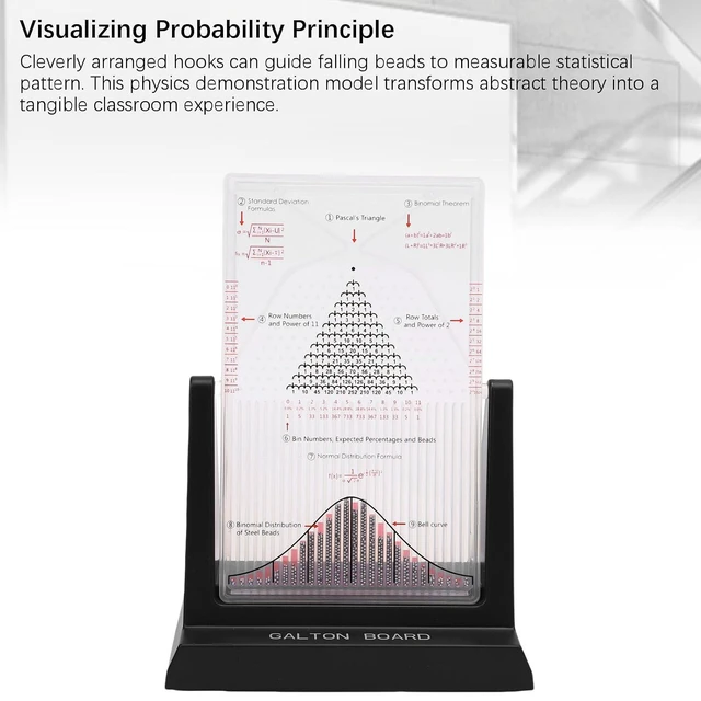 Alt view image 5 of 7 - Probability Demonstrator, Normal Distribution Model Physics Teaching Aid with Physical Experiment Model, for Classroom Demonstration