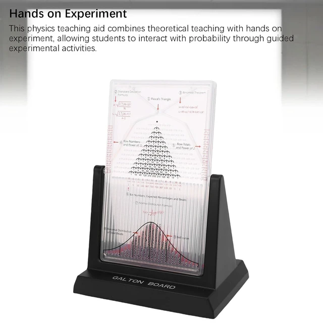 Alt view image 7 of 7 - Probability Demonstrator, Normal Distribution Model Physics Teaching Aid with Physical Experiment Model, for Classroom Demonstration
