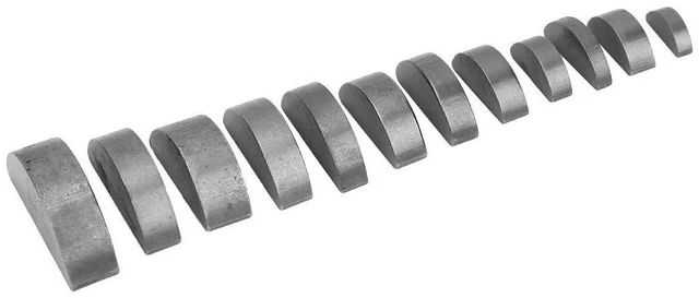 Alt view image 7 of 7 - 21 Kinds of Woodruff Key,135 Pcs Woodruff Key Assortment Kit,Flywheel Pulley Crank Way Key Assortment Kit,Made of fine Material of Long Service Life and Good Durability