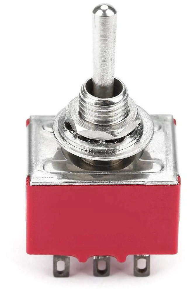 Alt view image 5 of 7 - 5PCS Toggle Switch 3PDT,ON-ON 2 Position Heavy Duty Rocker Toggle Switch, 9 Pin 2A/250VAC 5A/120VAC 6mm,for Automobile,Home,Industrial