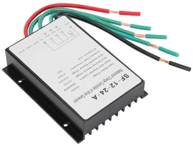 Alt view image 7 of 7 - Wind Controller 12V/24V 300W/600W,Automatic Wind Power Regulator,IP67 Wind Turbine Generator Controller Regulator