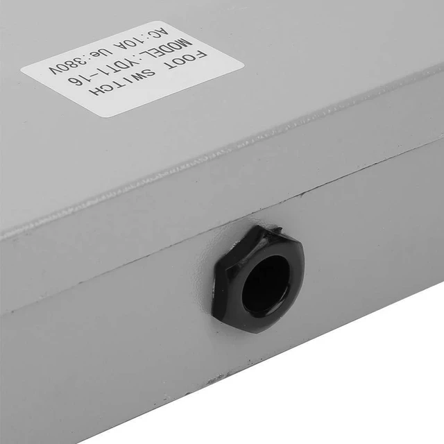 Alt view image 7 of 7 - Foot Switch,Dual Foot Pedal Switch,Momentary Foot Operated Pedal Controller Power Switch 380VAC 10A, for lathes,Drills, Punching Machines,