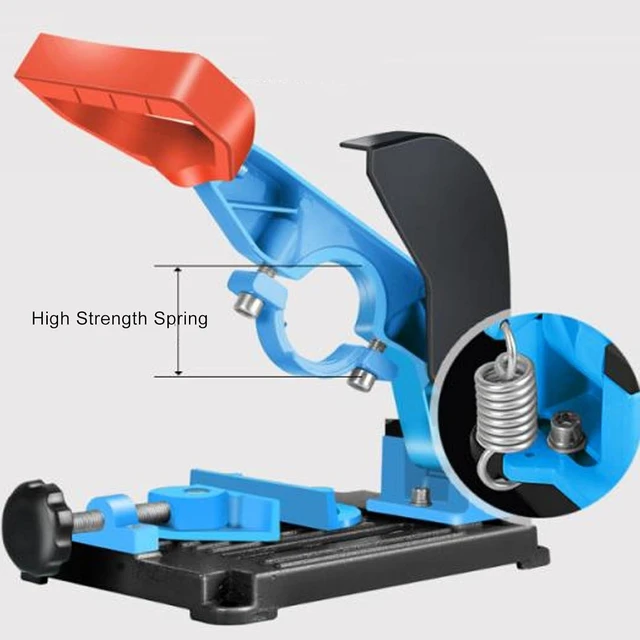 Alt view image 2 of 7 - Angle Grinder Stand, Angle Grinder Fixed Bracket Polishing Machine Conversion Cutting Machine Table Saw, Adjustable 45 Degree Clamp with Protective Cover