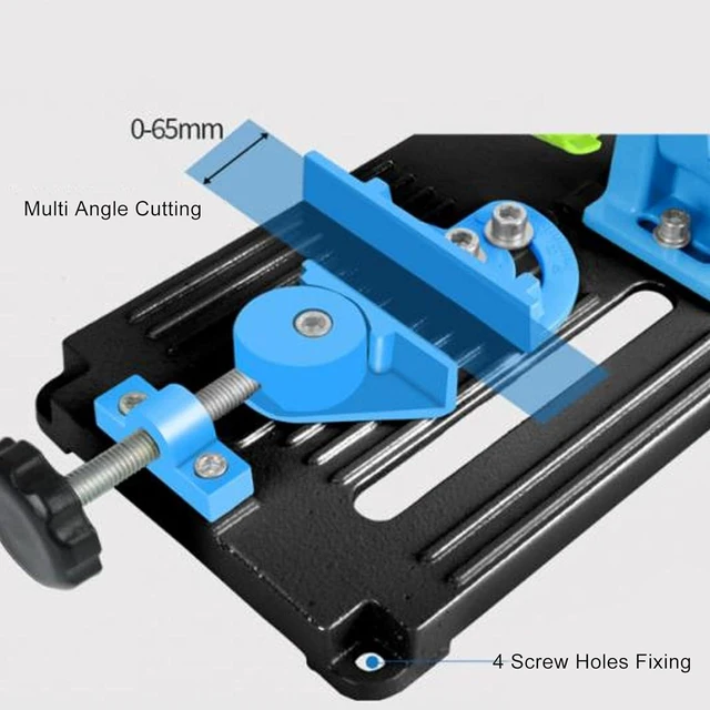 Alt view image 3 of 7 - Angle Grinder Stand, Angle Grinder Fixed Bracket Polishing Machine Conversion Cutting Machine Table Saw, Adjustable 45 Degree Clamp with Protective Cover
