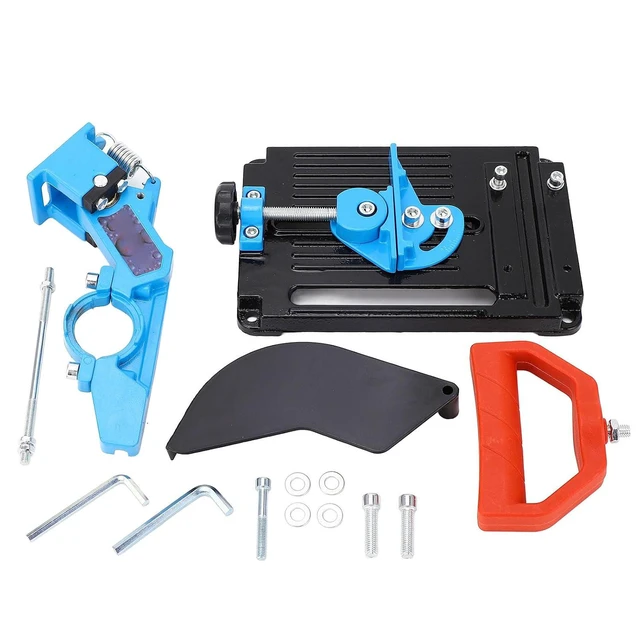 Alt view image 7 of 7 - Angle Grinder Stand, Angle Grinder Fixed Bracket Polishing Machine Conversion Cutting Machine Table Saw, Adjustable 45 Degree Clamp with Protective Cover