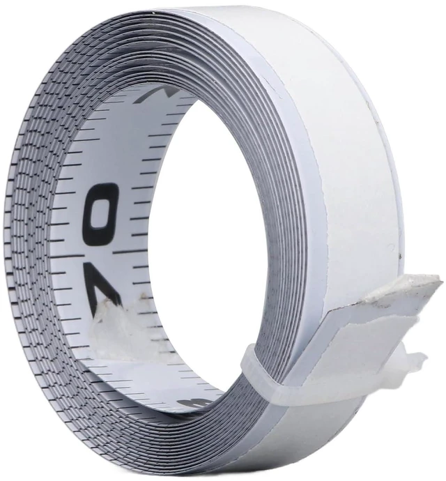 Main image of Adhesive Measure Tape, 6FT 72Inch Left to Right Reading Carbon Steel Measure Tape with Adhesive Backing, Sticky Measure Tape Measuring Tape for Saw Table Workbench