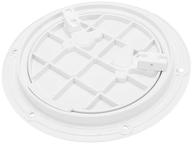 Alt view image 7 of 7 - 9in Round Boat Hatch Cover, Reinforced Non Slip Surface with Easy Grip Rotating Handles, Watertight Seal for Marine Deck Access on Boats Yachts RVs (White)