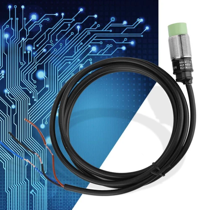 Alt view image 6 of 7 - Proximity Switch,3-Wire NO NPN Inductive Sensor,10~30VDC Hall Proximity Switch,ElectroMagnetic Induction, 8mm Detection Distance