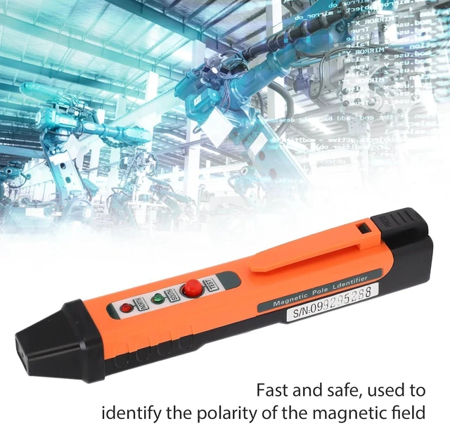 Alt view image 2 of 7 - High Sensitivity Magnetic Pole Pen, Sensitive Probe Magnetic Pole Identifier, Small And Light Magnetic Pole Pen, 2 x AAA 1.5V