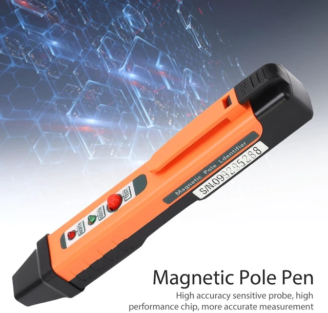 Alt view image 3 of 7 - High Sensitivity Magnetic Pole Pen, Sensitive Probe Magnetic Pole Identifier, Small And Light Magnetic Pole Pen, 2 x AAA 1.5V