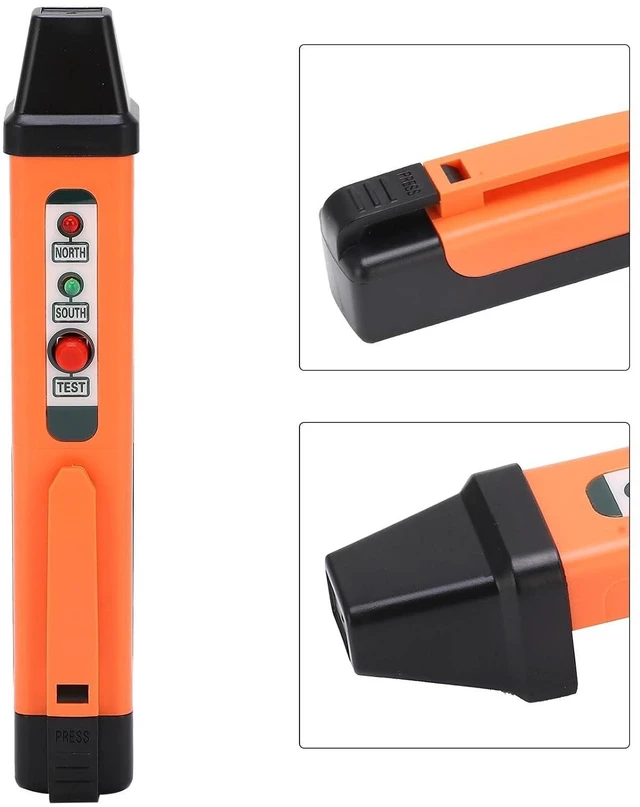 Alt view image 4 of 7 - High Sensitivity Magnetic Pole Pen, Sensitive Probe Magnetic Pole Identifier, Small And Light Magnetic Pole Pen, 2 x AAA 1.5V