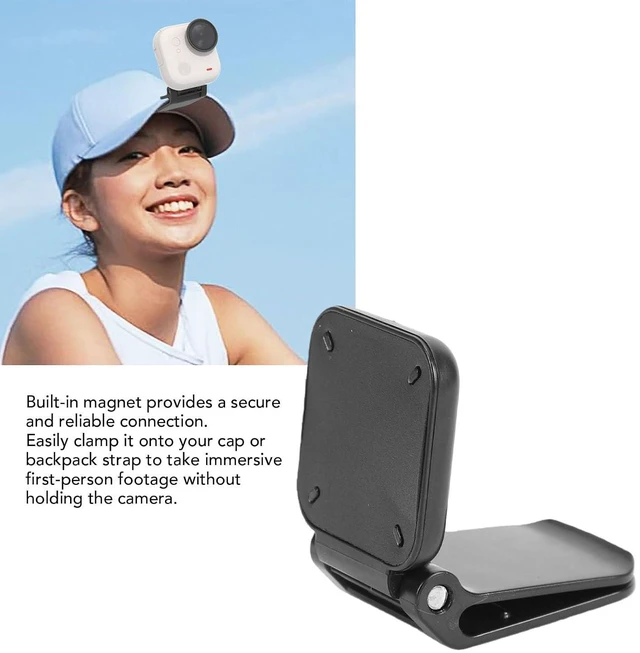 Alt view image 2 of 7 - Magnetic Hat Clamp, Adjustable Angle Camera Mount with Strong Magnet for Camera, First Person View Recording