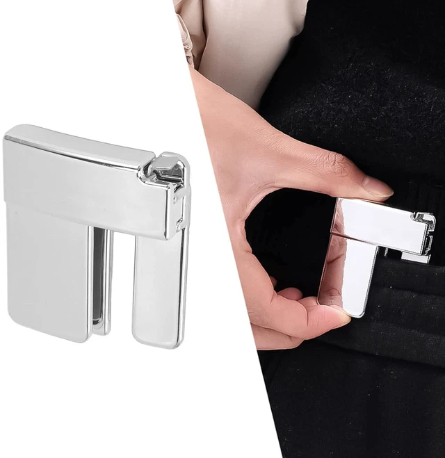 Alt view image 5 of 7 - Waistband Tightener, Adjustable Waist Buckle Multi Function ABS Clip Buckle for Pants Waist, Waist Tightener Clip for Dresses Pants Jeans Skirts Sleeves (Silver)