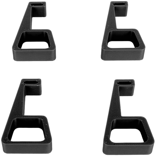 Main image of 4PC Horizontal Vertical Stand for Console, 4 Stand Cooling Station Feet, Slip Stable Game Console Support Feet (Black)