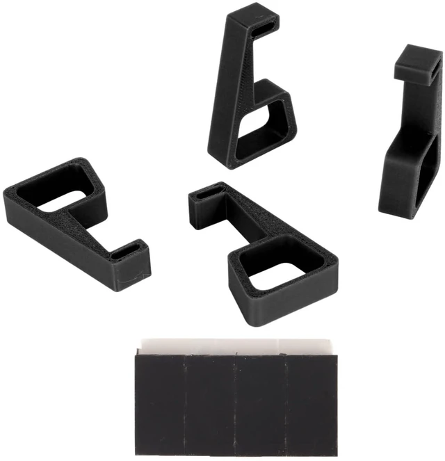 Alt view image 7 of 7 - 4PC Horizontal Vertical Stand for Console, 4 Stand Cooling Station Feet, Slip Stable Game Console Support Feet (Black)