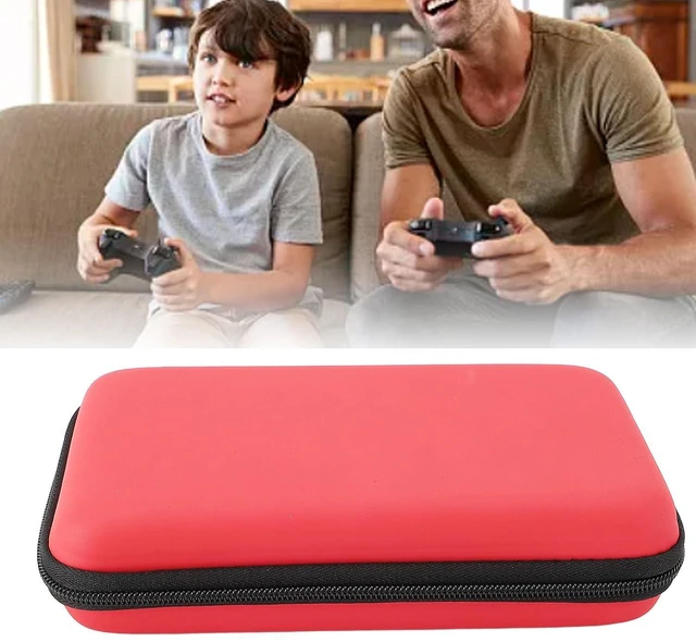 Alt view image 4 of 7 - Game Console Hard Shell Case, Portable with 8 Game Slot Inner Pocket, Water Travel Protective Case for New 3DS XL, for New 3DS XL, for New 2DS XL (Red)