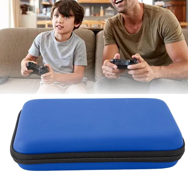 Alt view image 6 of 7 - Game Console Hard Shell Case, Portable with 8 Game Slot Inner Pocket, Water Travel Protective Case for New 3DS XL, for New 3DS XL, for New 2DS XL (Blue)