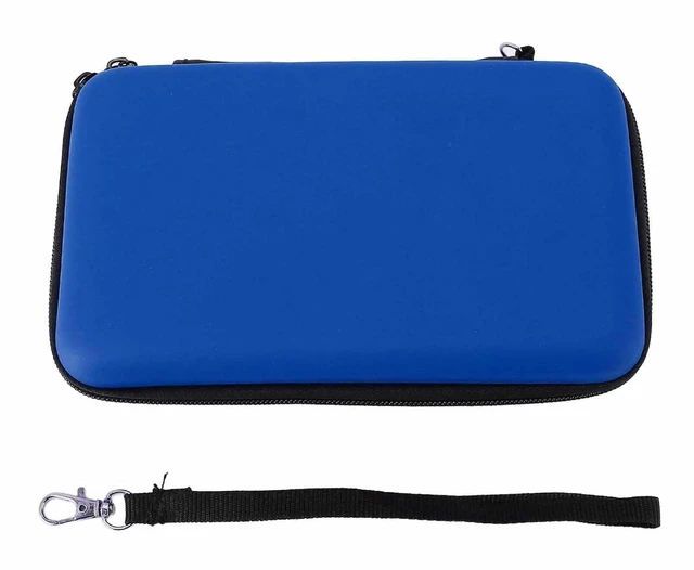 Alt view image 7 of 7 - Game Console Hard Shell Case, Portable with 8 Game Slot Inner Pocket, Water Travel Protective Case for New 3DS XL, for New 3DS XL, for New 2DS XL (Blue)