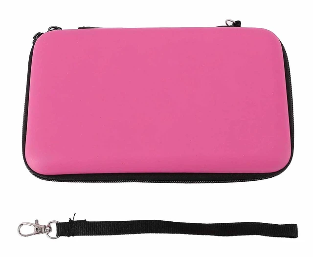 Alt view image 7 of 7 - Game Console Hard Shell Case, Portable with 8 Game Slot Inner Pocket, Water Travel Protective Case for New 3DS XL, for New 3DS XL, for New 2DS XL (Pink)