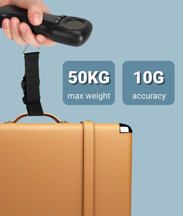 Alt view image 2 of 7 - Digital Luggage Scale 110lb/50kg, Portable Suitcase Weight Scale