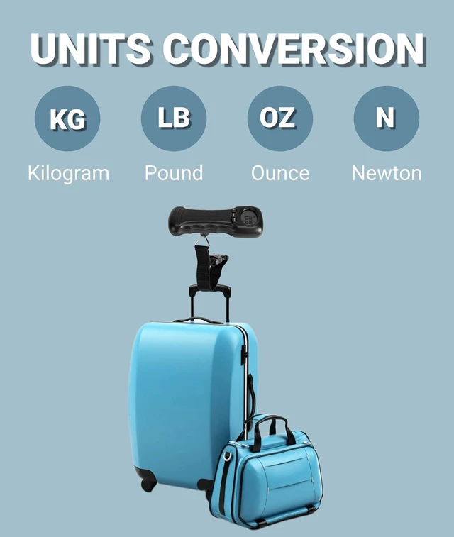 Alt view image 3 of 7 - Digital Luggage Scale 110lb/50kg, Portable Suitcase Weight Scale