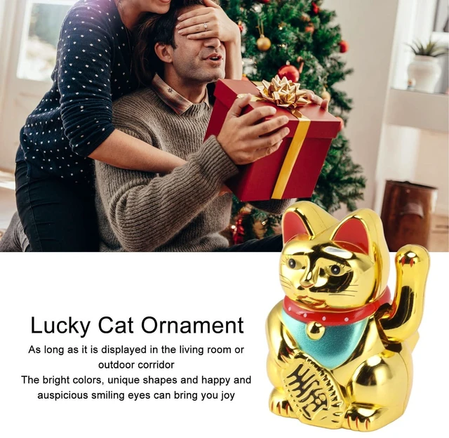 Alt view image 2 of 7 - Lucky Cat Waving Arm, Solar Powered Cute Waving Cat with Double Sided Sticker, Wealth Fortune Cat for Home Office Display Feng Shui Decor
