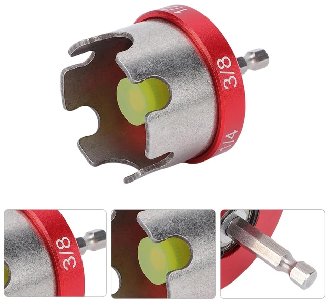 Alt view image 6 of 7 - Threaded Rod Nut Runner, Nut Spinning Drill Attachment for 1/4in, 3/8in and 1/2in Threaded Rods, 1/4 Inch Hex Shank Nut Driver for Fast Nut and Bolt Removal (Nut Removal Socket)