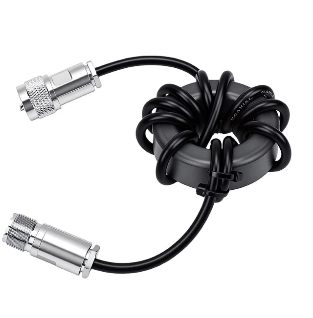 Main image of Shortwave Choke Magnetic, 1:1 Current Balun, Common Mode Choke Coil .8-50MHz for Ham Radio HF