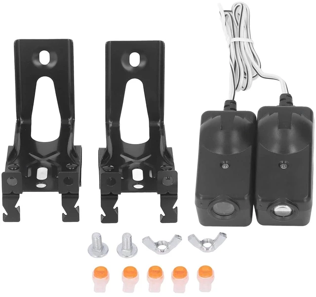 Alt view image 6 of 7 - Garage Door Opener Safety Sensor Kit with Brackets Sensors, Chamberlain, Sears, Raynor,