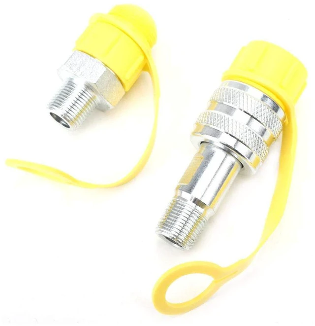 Main image of Hydraulic Coupling Set, Hydraulic Coupling,Zg3/8 Mechanical Oil Pipe Chrome Plated Steel Coupler With safety lock function 70Mpa