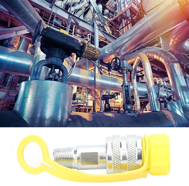 Alt view image 4 of 7 - Hydraulic Coupling Set, Hydraulic Coupling,Zg3/8 Mechanical Oil Pipe Chrome Plated Steel Coupler With safety lock function 70Mpa