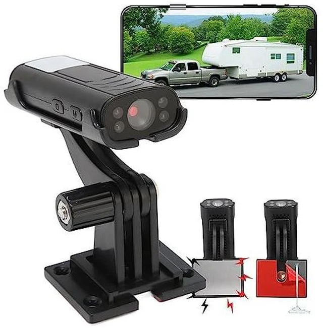 Main image of Reverse Hitch Camera, 1080P Backup Camera, Night Vision Rear View Camera, Motion Detection, Magnetic Adhesive Mount for Cars, RVs, Trucks
