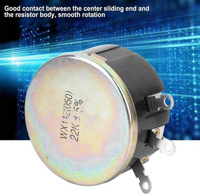 Alt view image 6 of 7 - 22K 5W Potentiometer,Single Turn Wirewound Potentiometer,X Straight Line Change Mode,for Voltage Divider,Rheostat and Current Controlleroltage Divider,Rheostat and