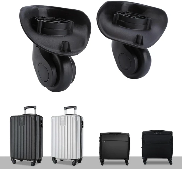 Alt view image 3 of 7 - 2PCS Replacement Wheel,Universal PVC Luggage Suitcase Wheels,Dual Roller Bearing Wheels, for Travel Bags, Luggage, Trolley Case