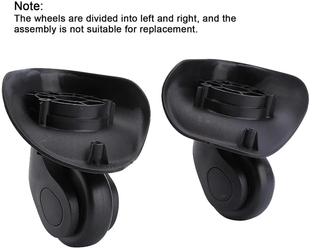 Alt view image 6 of 7 - 2PCS Replacement Wheel,Universal PVC Luggage Suitcase Wheels,Dual Roller Bearing Wheels, for Travel Bags, Luggage, Trolley Case
