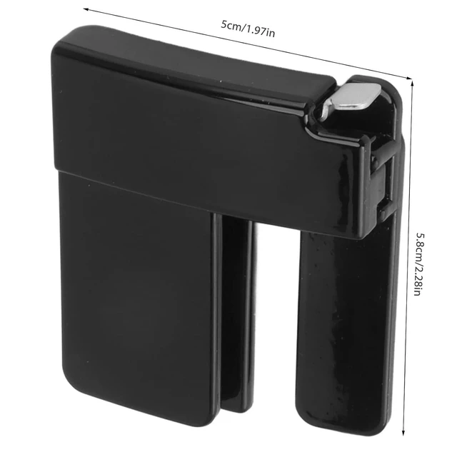 Alt view image 5 of 7 - Multi Function ABS Clip Buckle for Pants Waist, Tighten Skirts with Stylish Design, Nonslip (Black)
