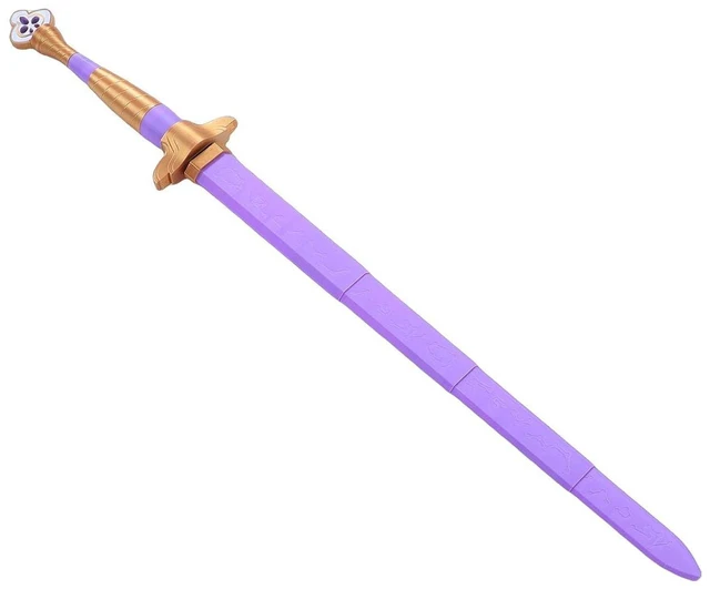 Alt view image 2 of 7 - 3D Printed Cosplay Sword, PLA Retractable Purple Role Playing Sword, Cosplay Costume Prop for Festival