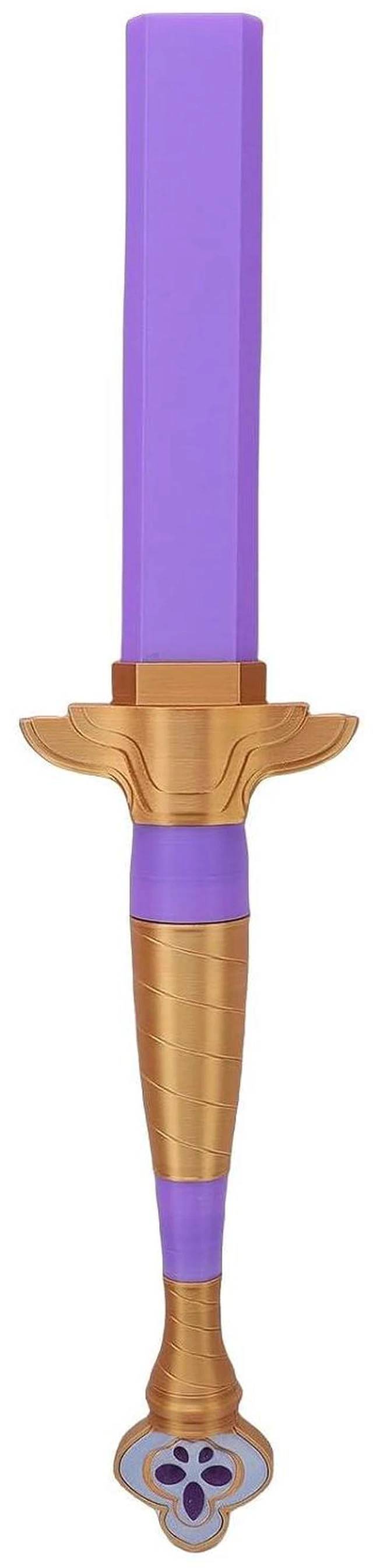Alt view image 5 of 7 - 3D Printed Cosplay Sword, PLA Retractable Purple Role Playing Sword, Cosplay Costume Prop for Festival