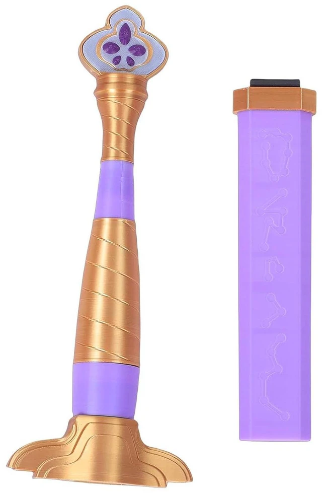 Alt view image 5 of 7 - 3D Printed Cosplay Sword, PLA Retractable Purple Role Playing Sword, Cosplay Costume Prop for Festival