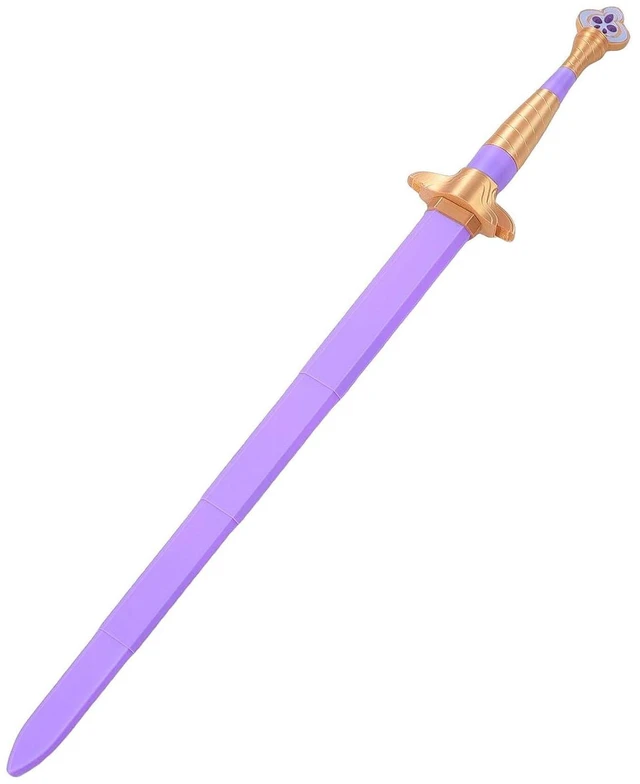 Alt view image 3 of 7 - 3D Printed Cosplay Sword, PLA Retractable Purple Role Playing Sword, Cosplay Costume Prop for Festival